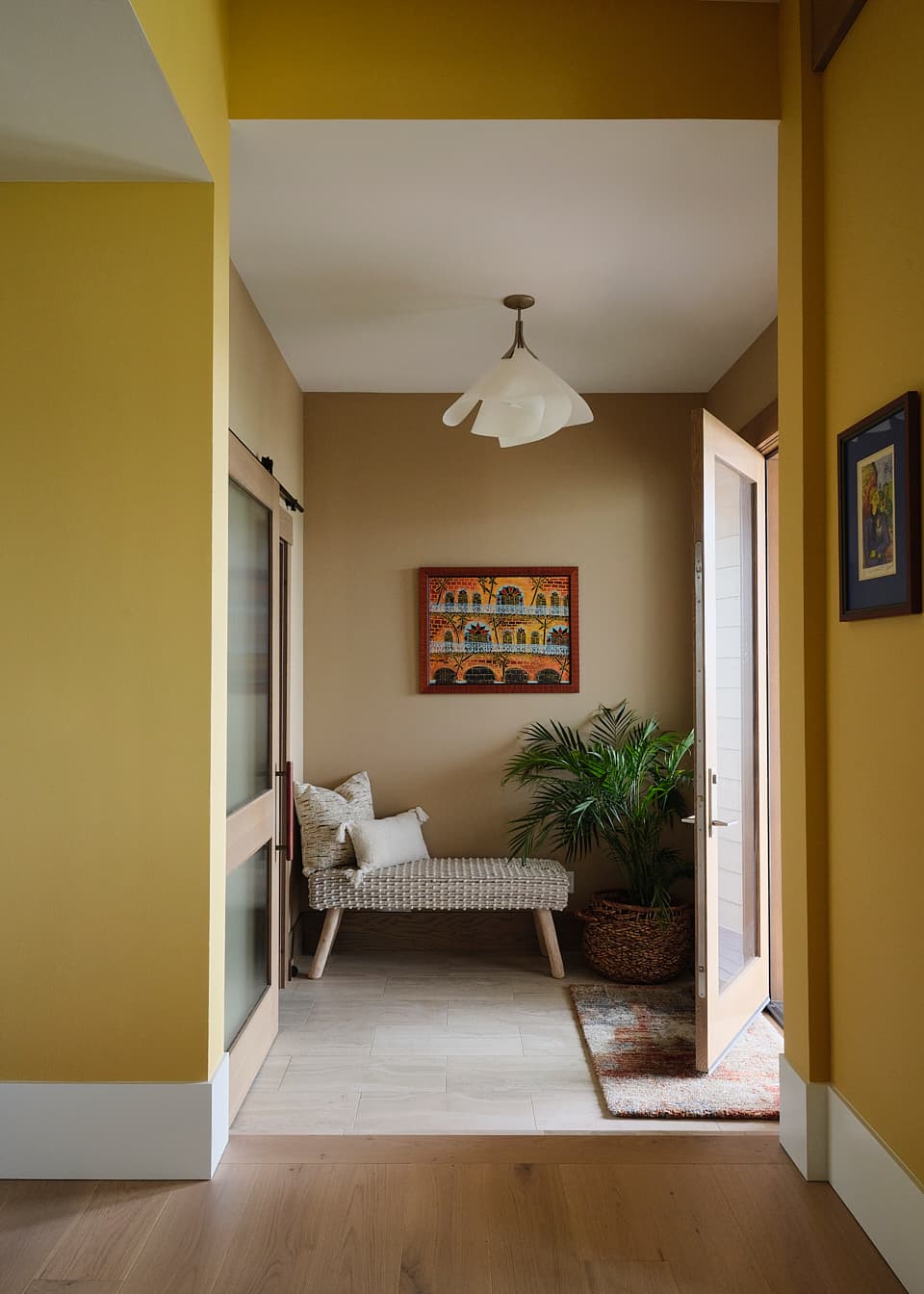 finished entryway
